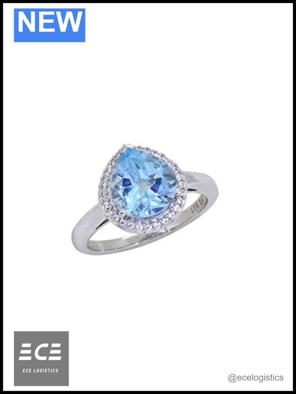 YoTreasure 3.61 ct. t.w. Sky Blue Topaz Ring .925 Sterling Silver